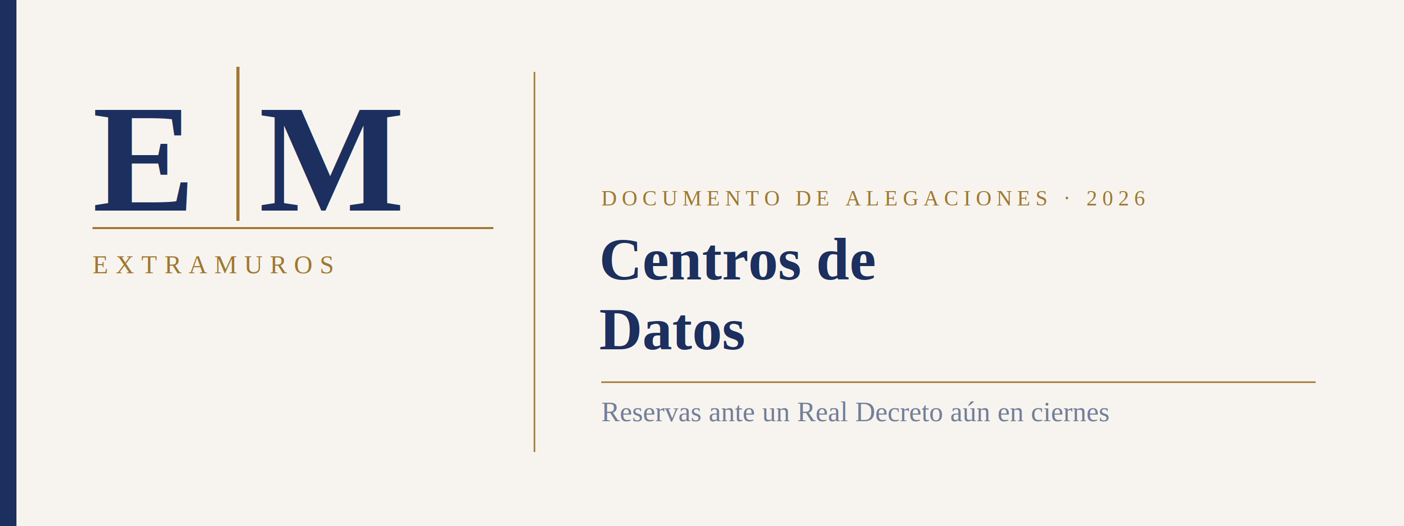 España podría «salir a perder» la carrera por los centros de datos