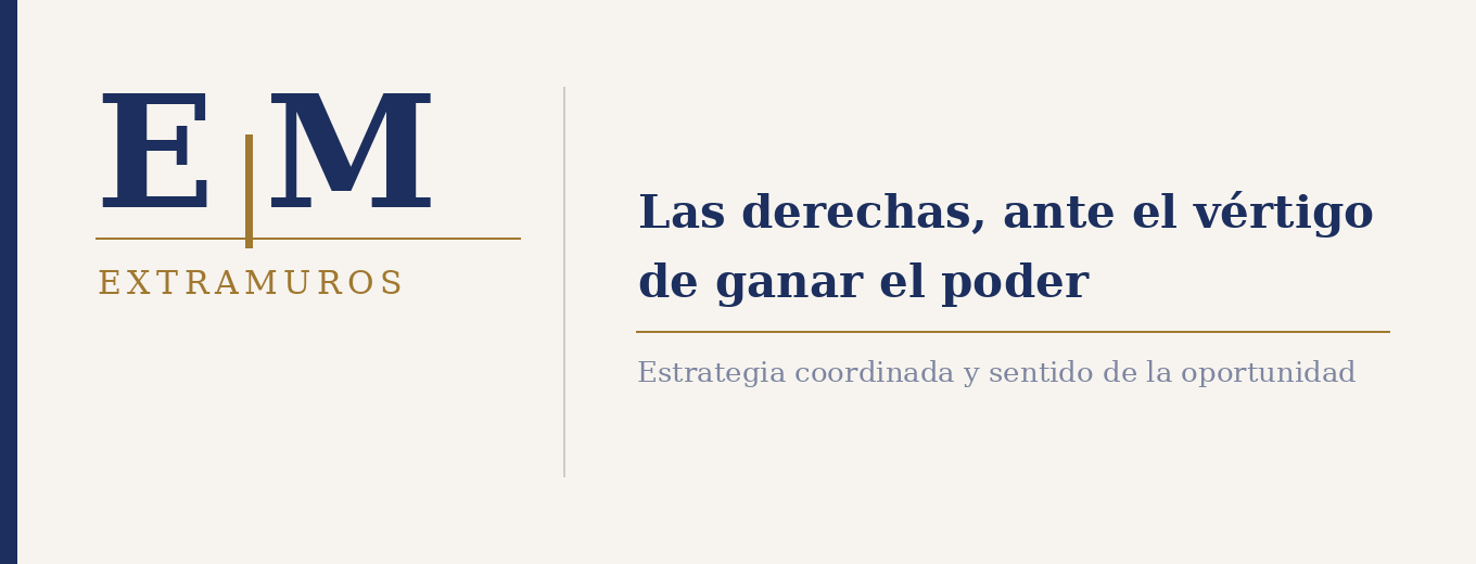 Las derechas, ante el vértigo de ganar el poder